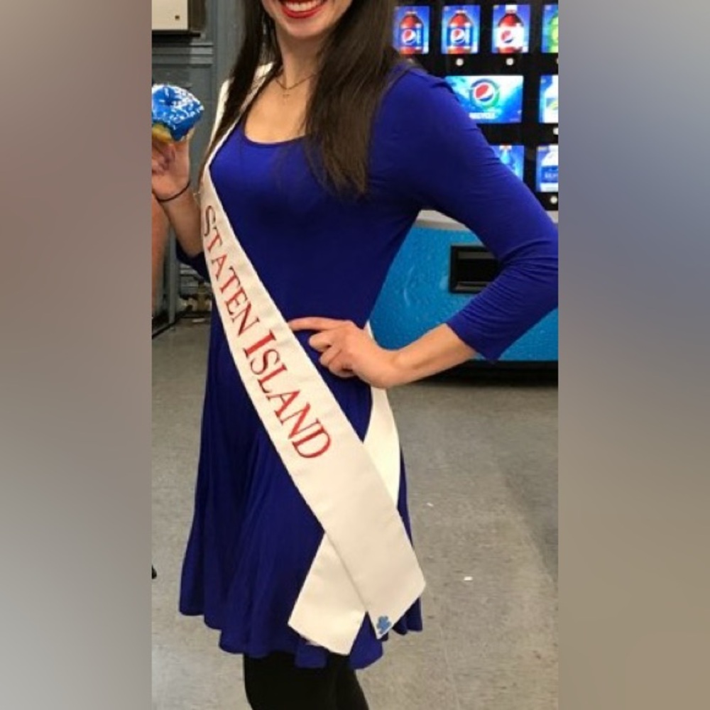 Lightweight Blue Long sleeve Dress
